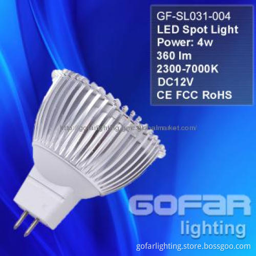 LED Spot Light with MR16 4W CE/RoHS/FCC